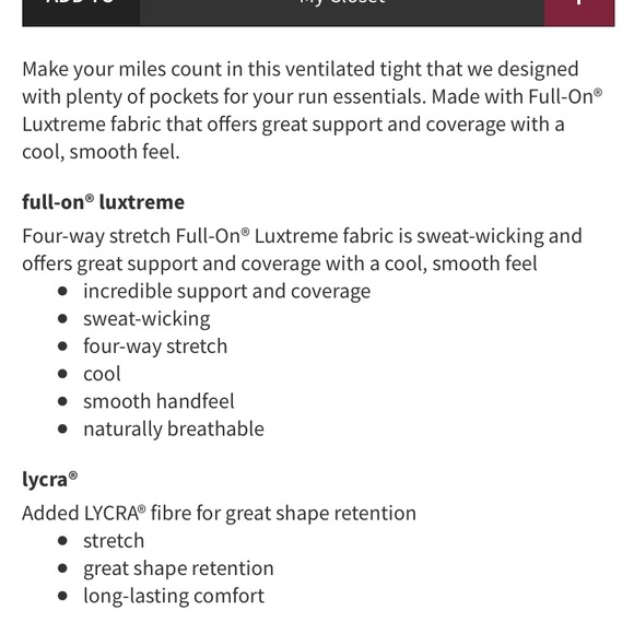 Lululemon miles ahead tight 28 - Picture 7 of 11